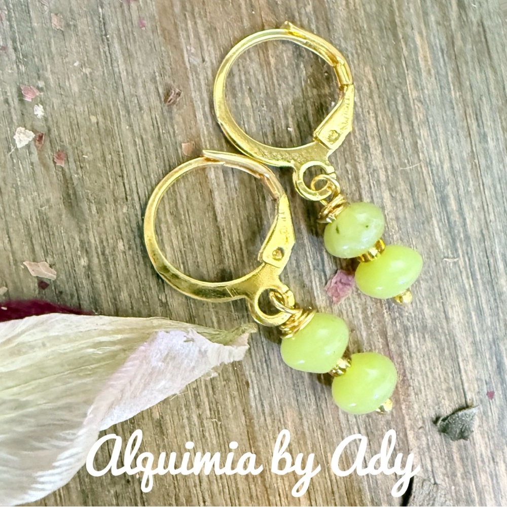 Alquimia Vibrant Green peridot Earrings